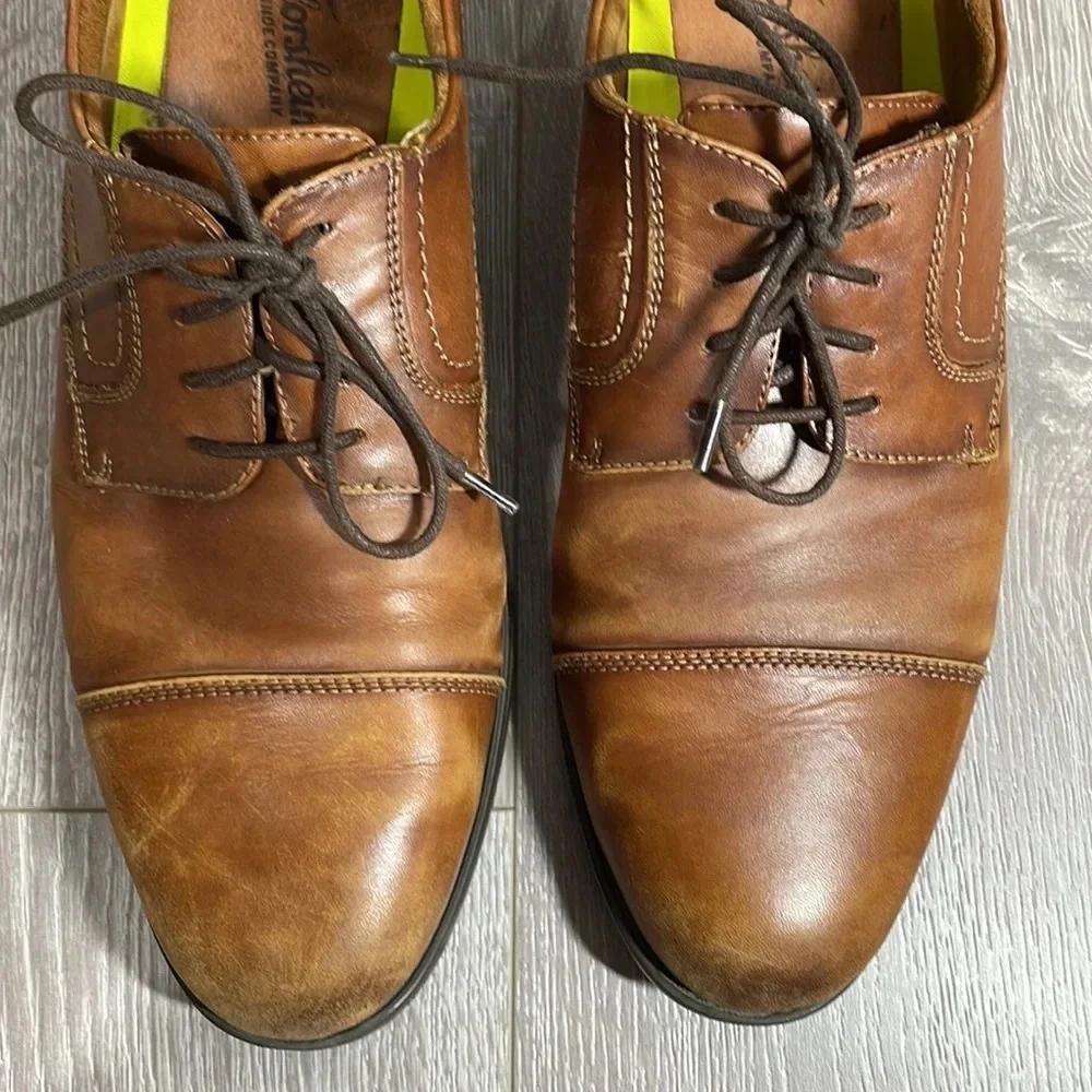 Florsheim Finance Cap Toe Oxfords Cognac 10D